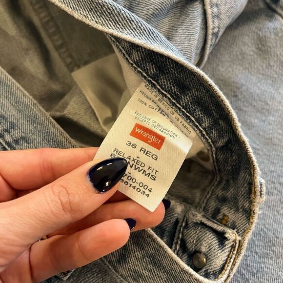 Wrangler Medium Light Wash Y2K Denim Cargo Shorts‎ Men 36 - Picture 3 of 5